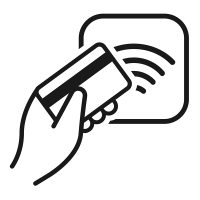 NFC Payment vector set icon. Terminal confirms payment concept.